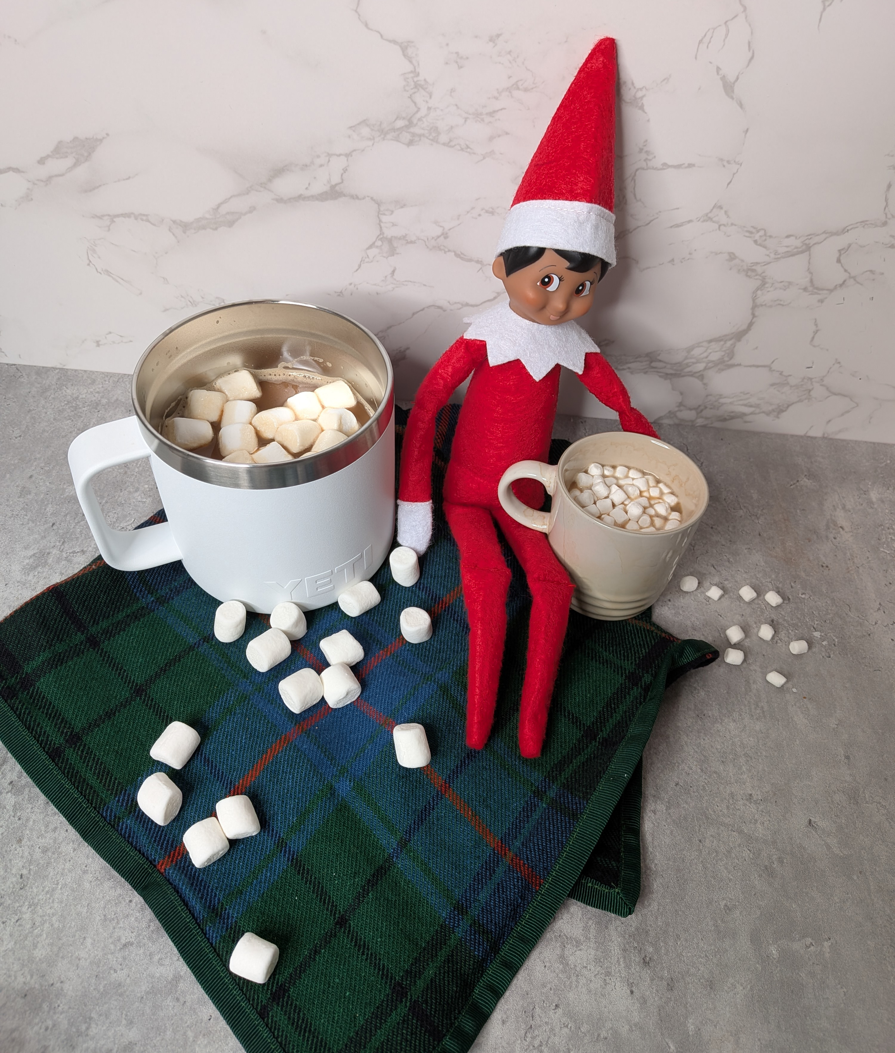 hot cocoa with elf