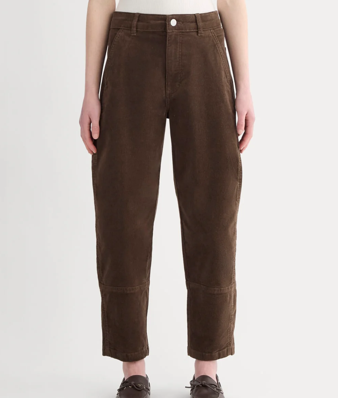 Everlane Brown Corduroy Barrel Pants