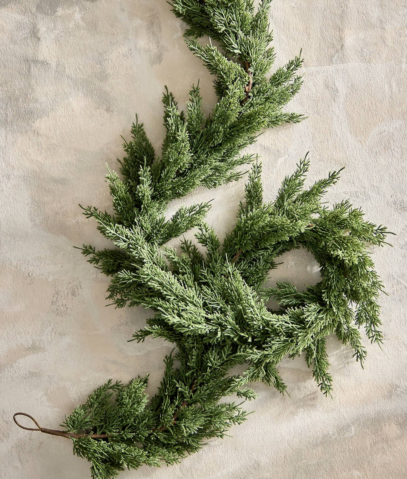 faux juniper garland anthropologie holiday decor on sale
