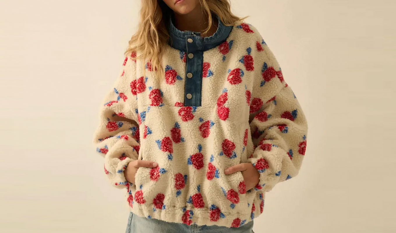 Best Black Friday Sales: Ban.do floral fleece pullover