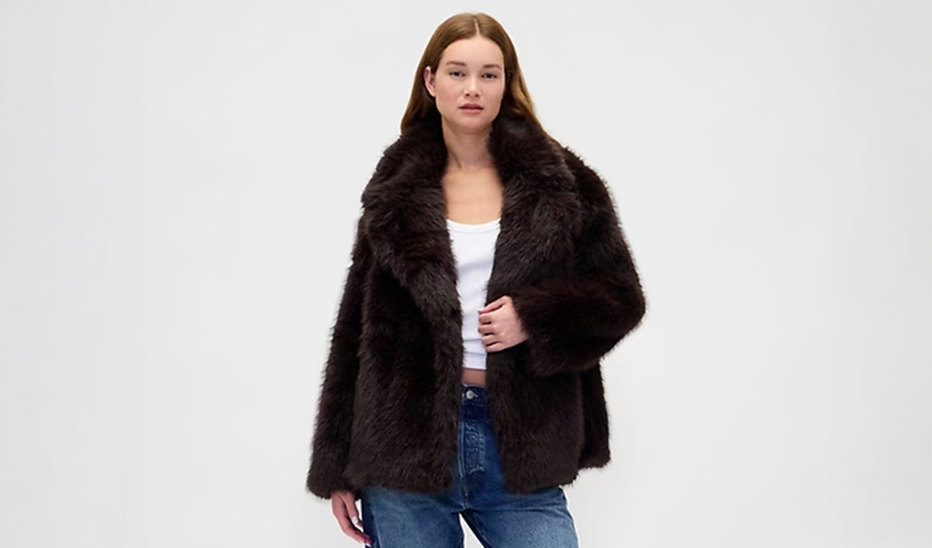 Gap Black Friday sale: faux fur coat