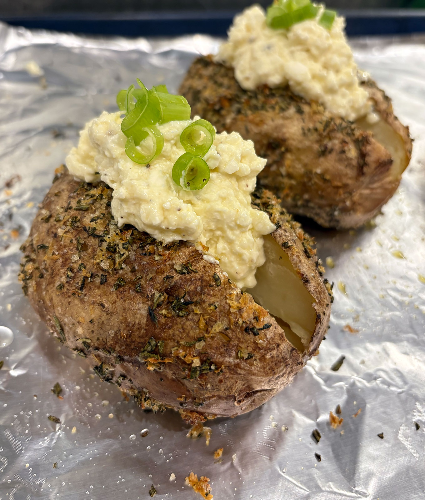 ina garten baked potato recipe review: ina garten's crusty baked potatoes with whipped feta