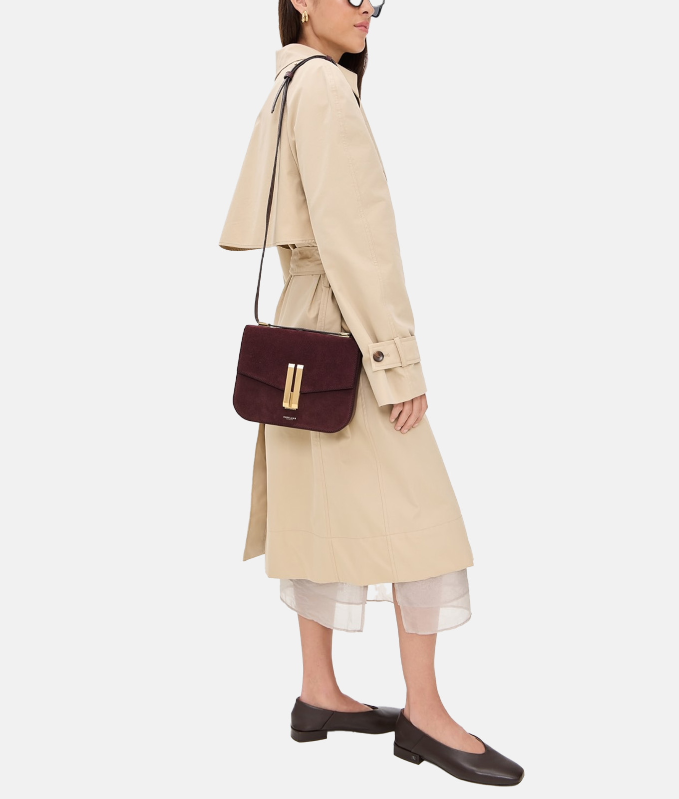 Kate Middleton favorite demellier bag on model on sale