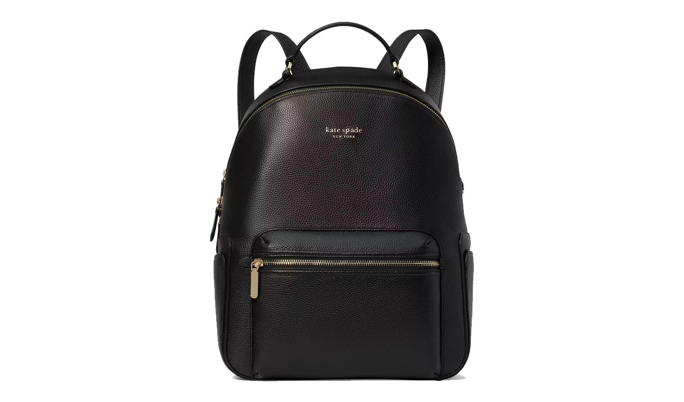 kate spade black friday sale black leather backpack