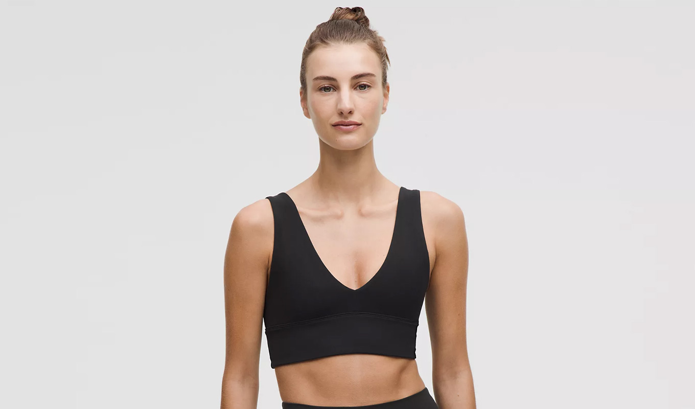 lululemon black friday black v-neck align bra