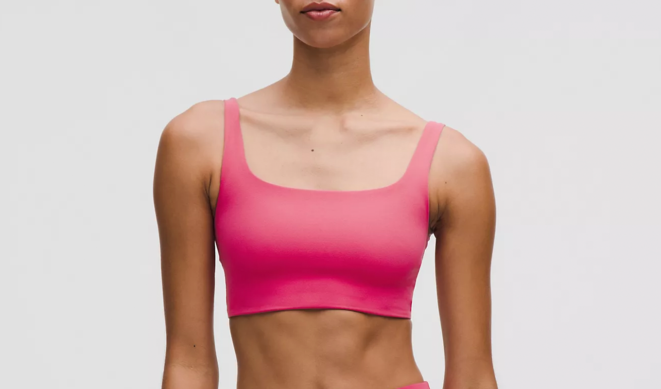 lululemon Black Friday Sale 2025: Bend This Scoop Pink Sports Bra