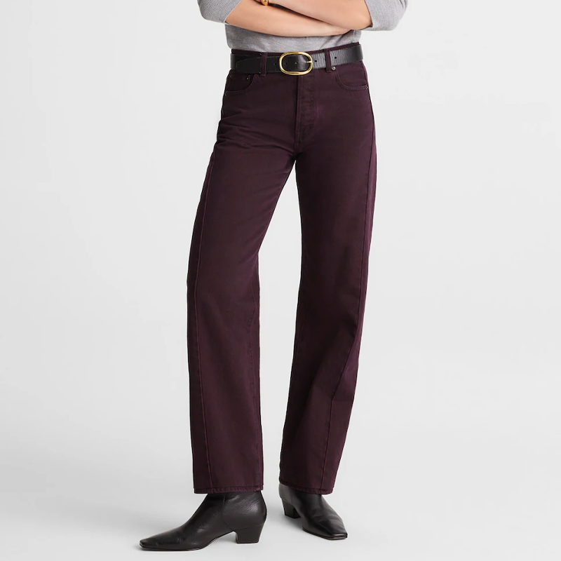madewell plum jeans