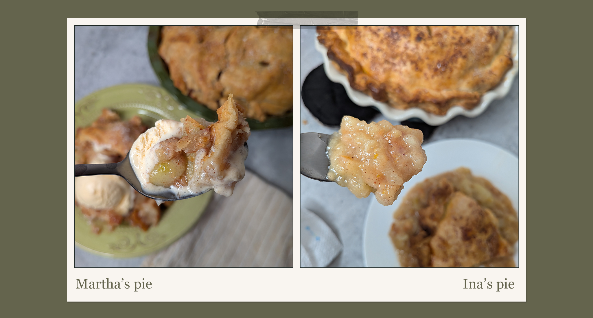 martha ina pie comparison