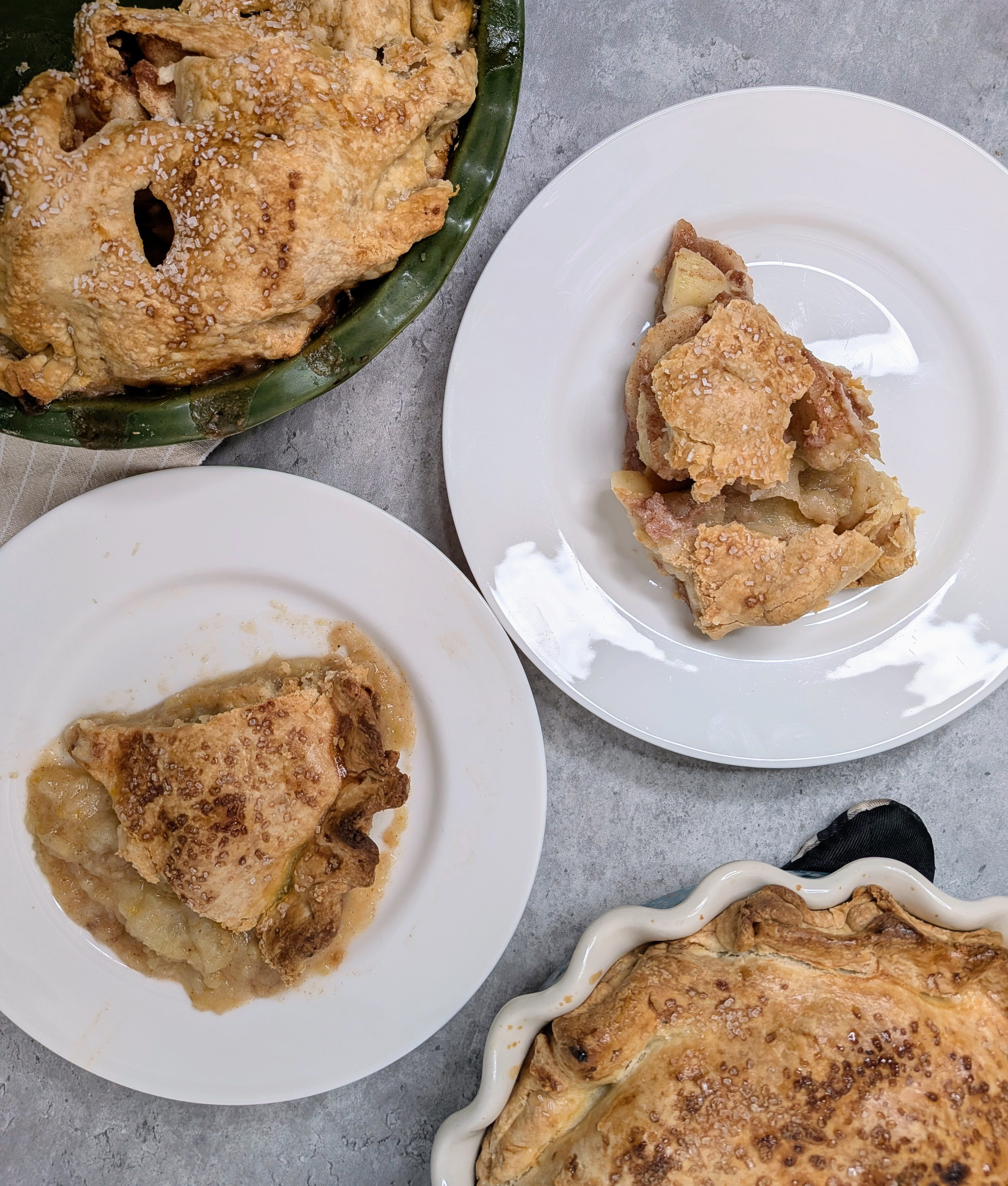 martha stewart vs ina garten's pies side by side