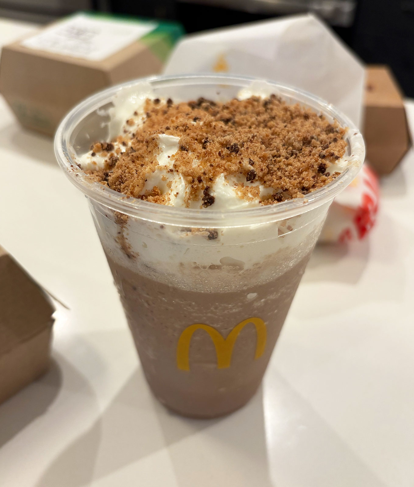 mcdonald's buffalo ranch sauce menu review: chips ahoy frappe