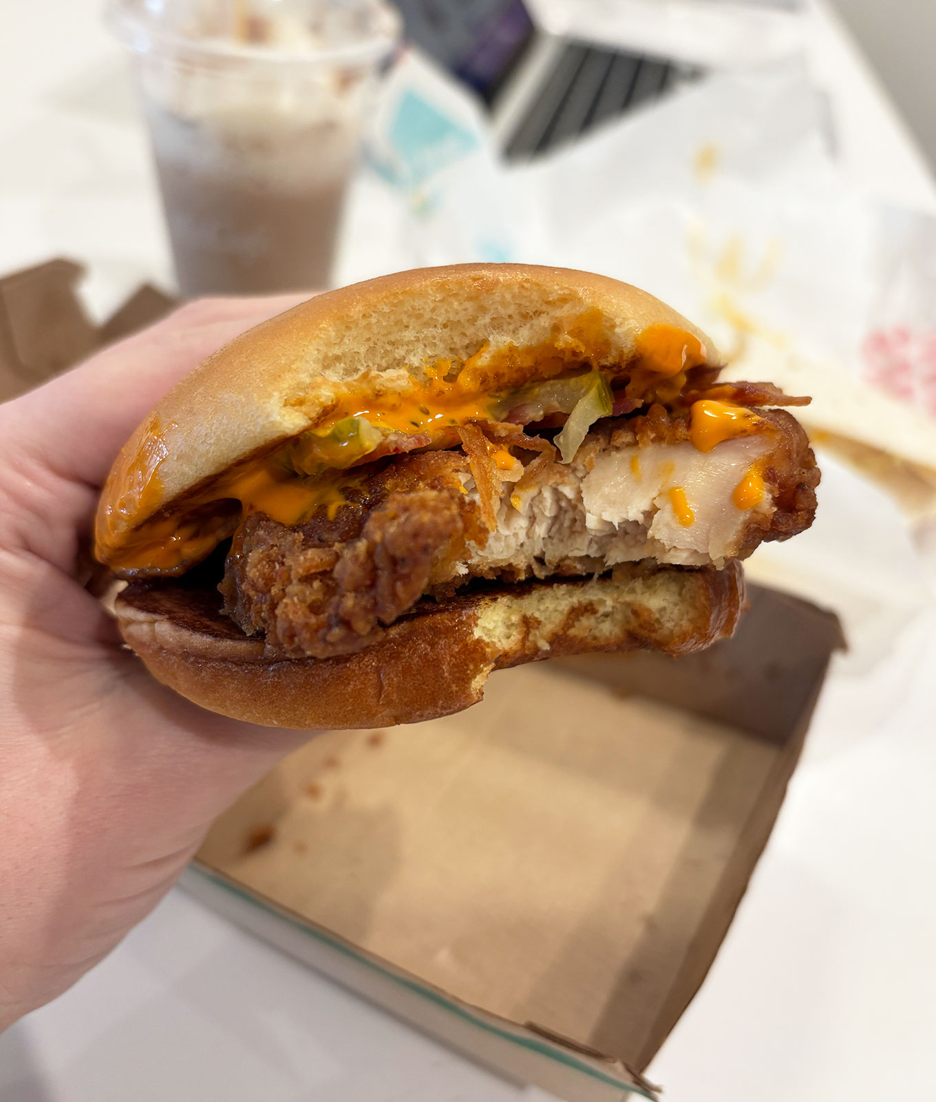 mcdonald's buffalo ranch sauce menu review: buffalo ranch bacon mccrispy