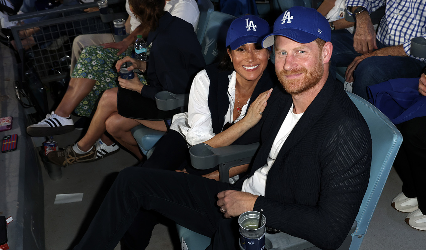 meghan and harry dodgers