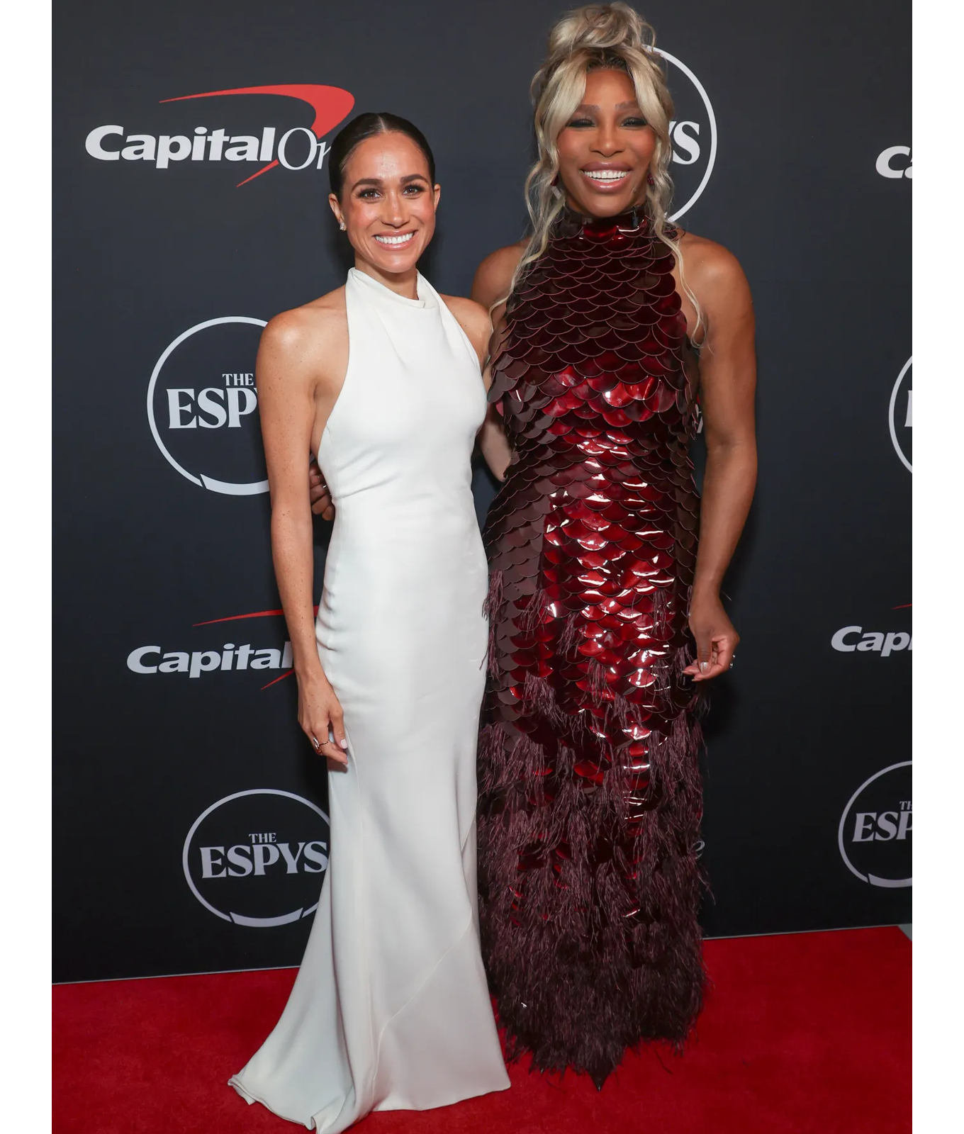 meghan maekle and serena williams at the espys