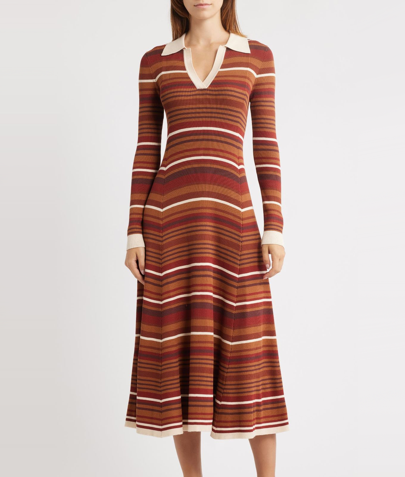moon river stripe sweater dress