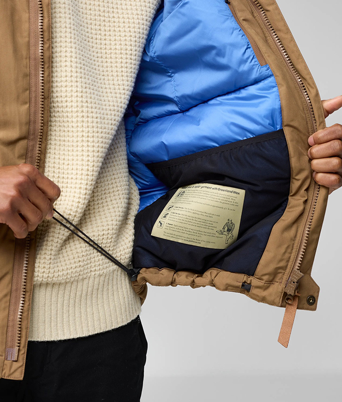 ovik padded jacket interior