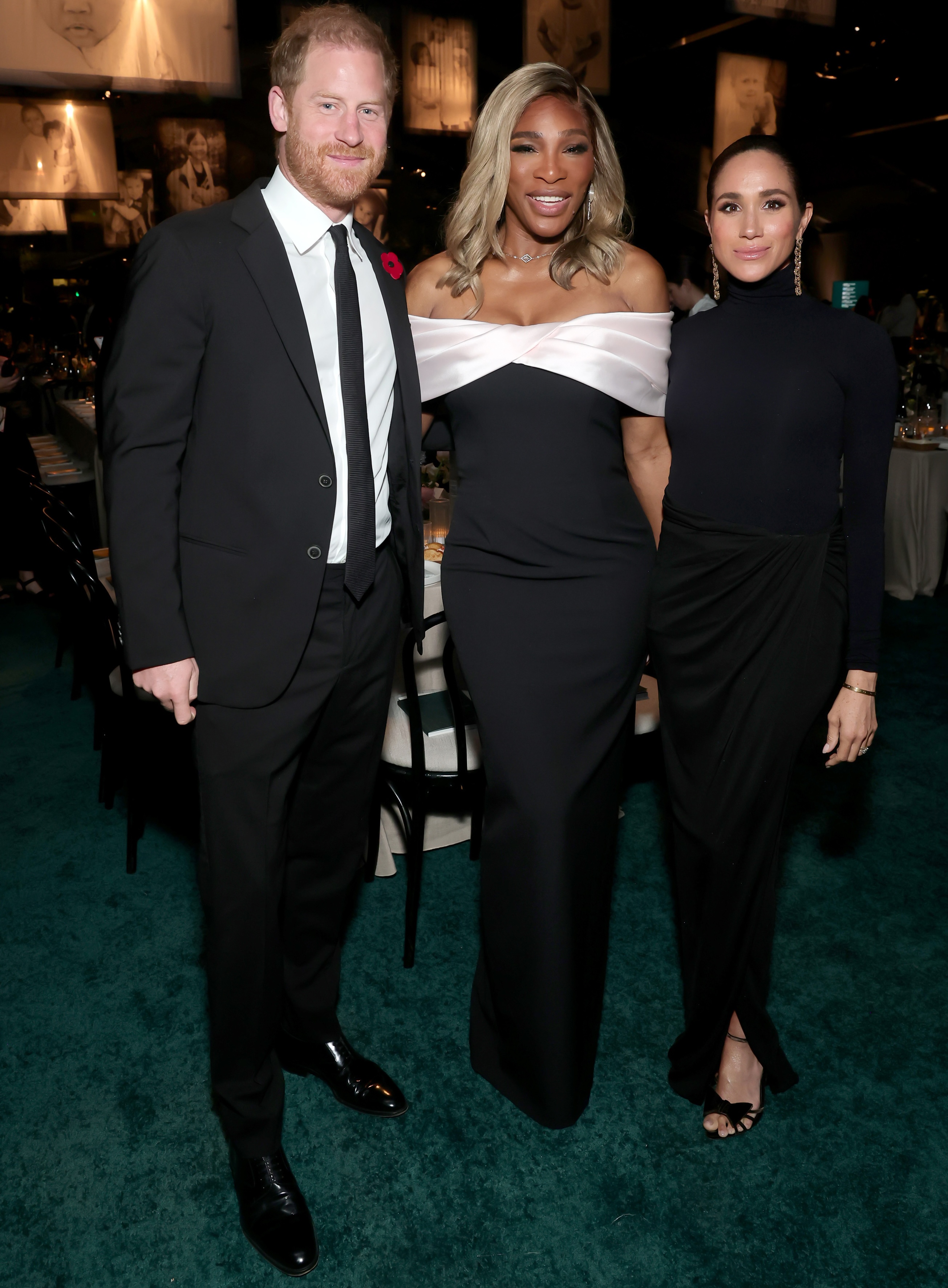 prince harry serena williams and meghan markle at the baby 2 baby gala 2025