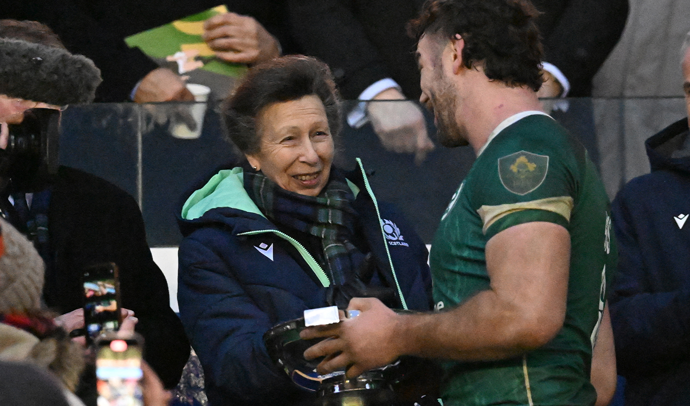 princess anne scottish rugby team photo