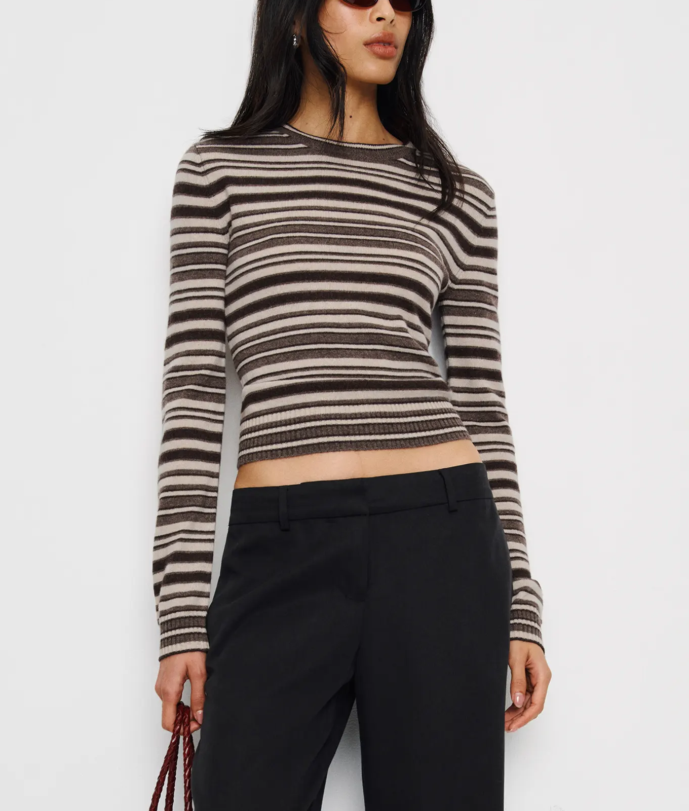 reformation stripe sweater