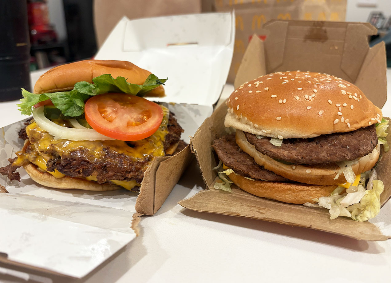 shake shack big shack vs. mcdonald's big mac review: shake shack big shack and mcdonald's big mac, side by side