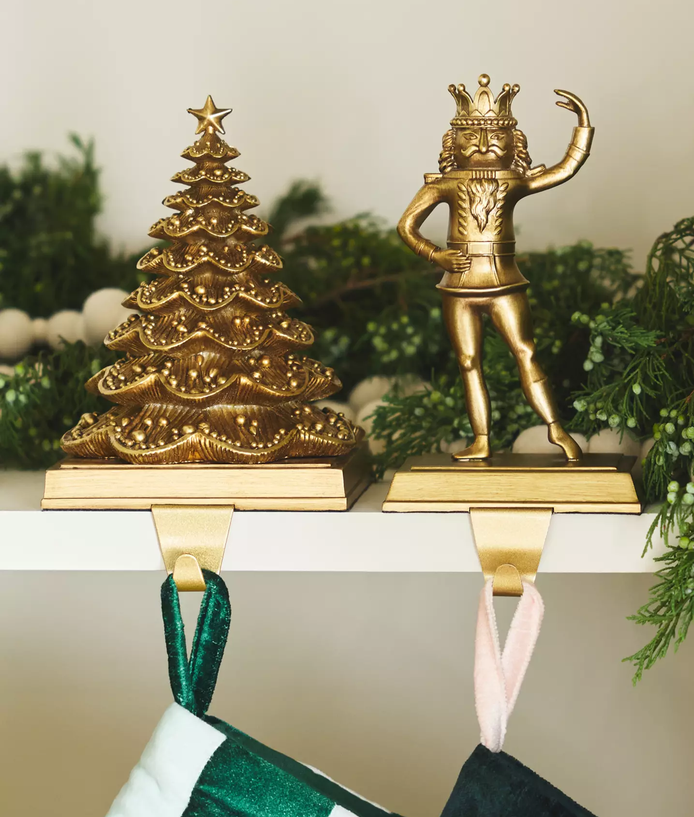stocking holders nutcracker christmas tree