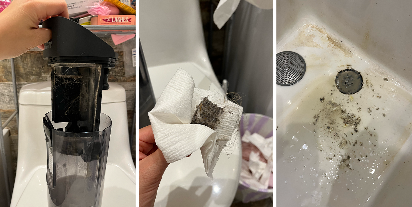 tineco vacuum mop review: dirty tank