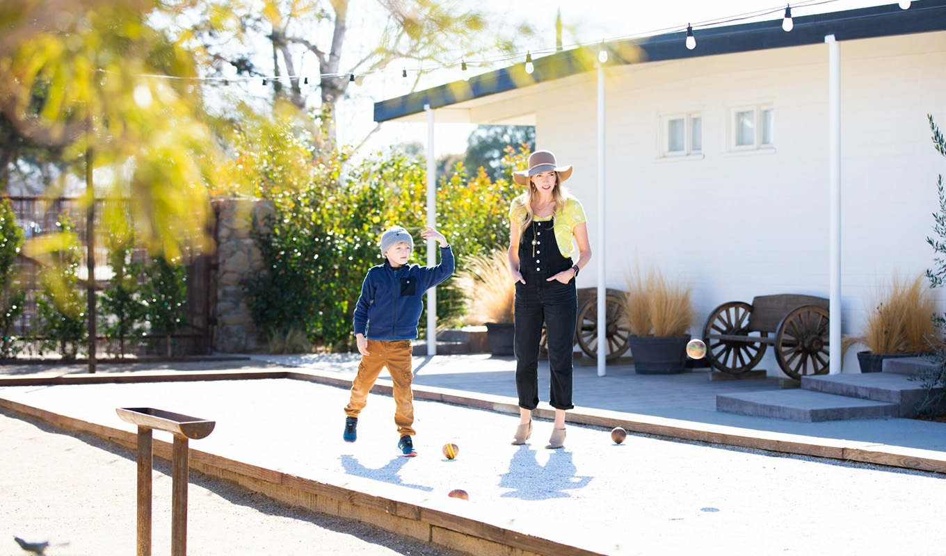 wellness travel trend: Bocce at Cuyama Buckhorn
