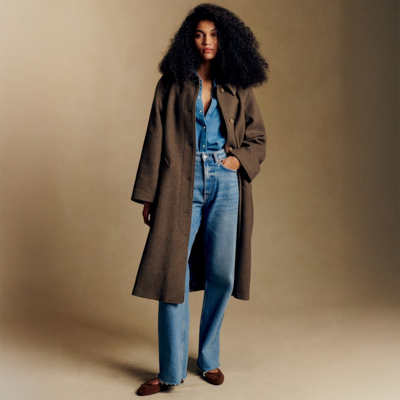 winter coats for short wmen sezane clyde coat