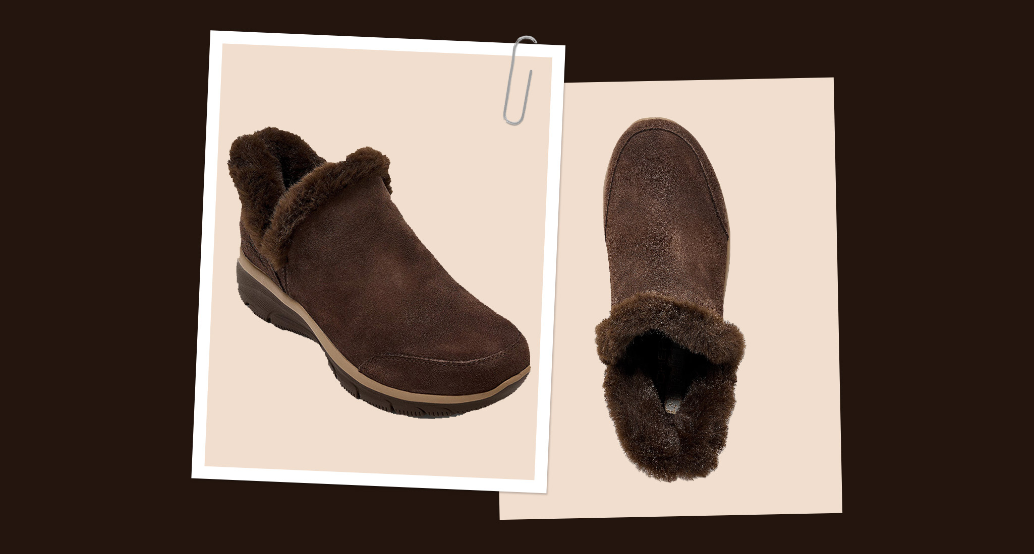 The Skechers Slip-ins Easy Going Water-Repellent Cozy Lined Boots.