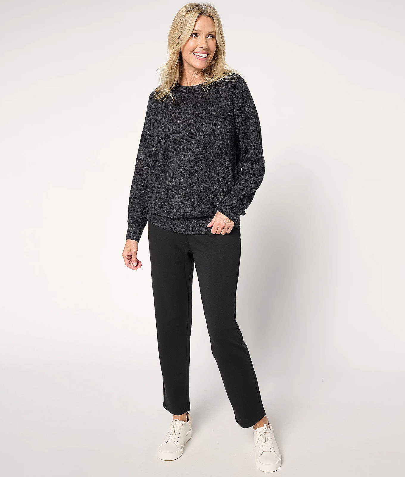 The Barefoot Dreams CozyChic Lite Pullover and Pants.