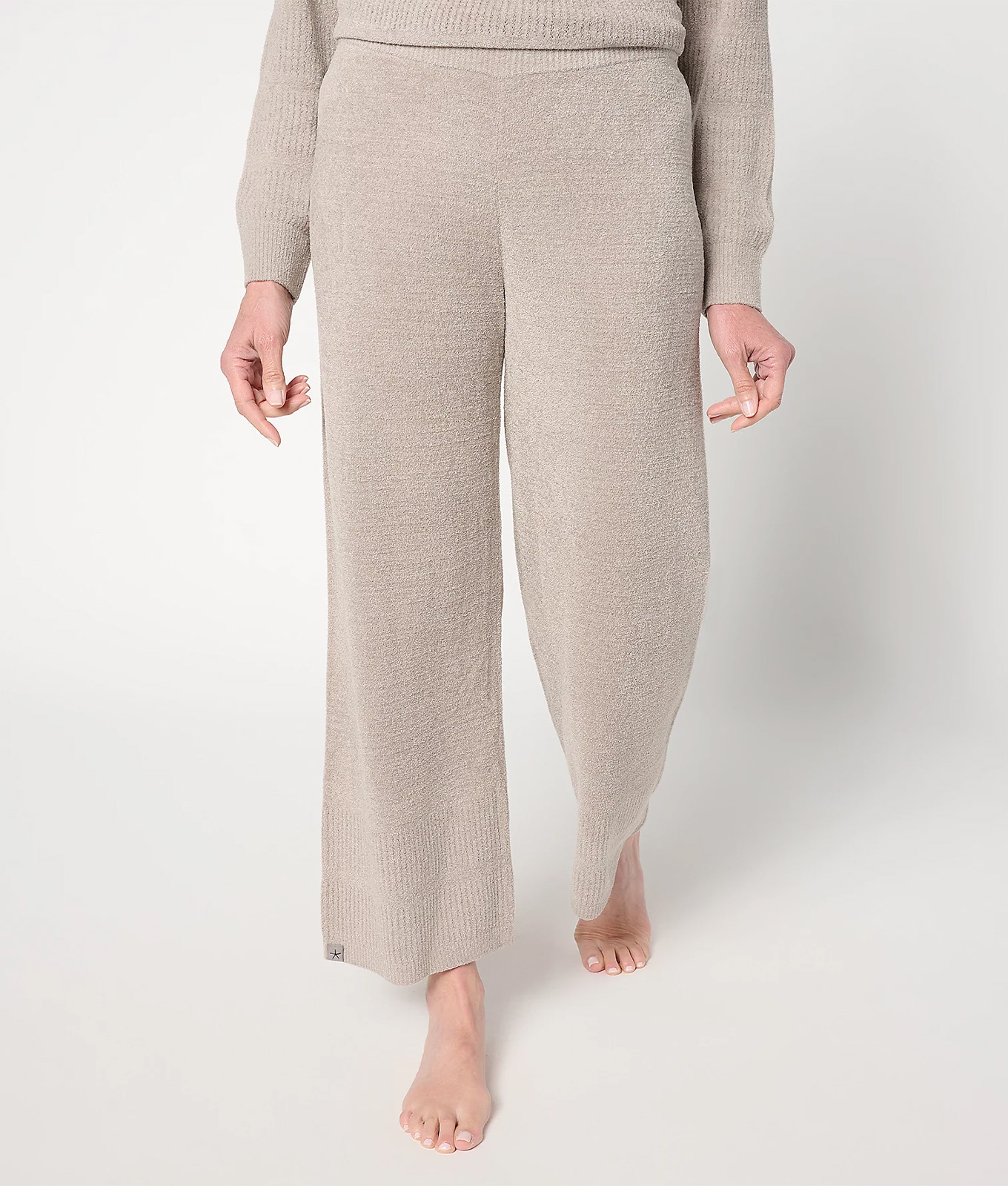 The Barefoot Dreams CozyChic Ultra Lite Stripe Cuff Pants.