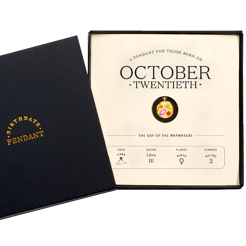 birthdate pendant