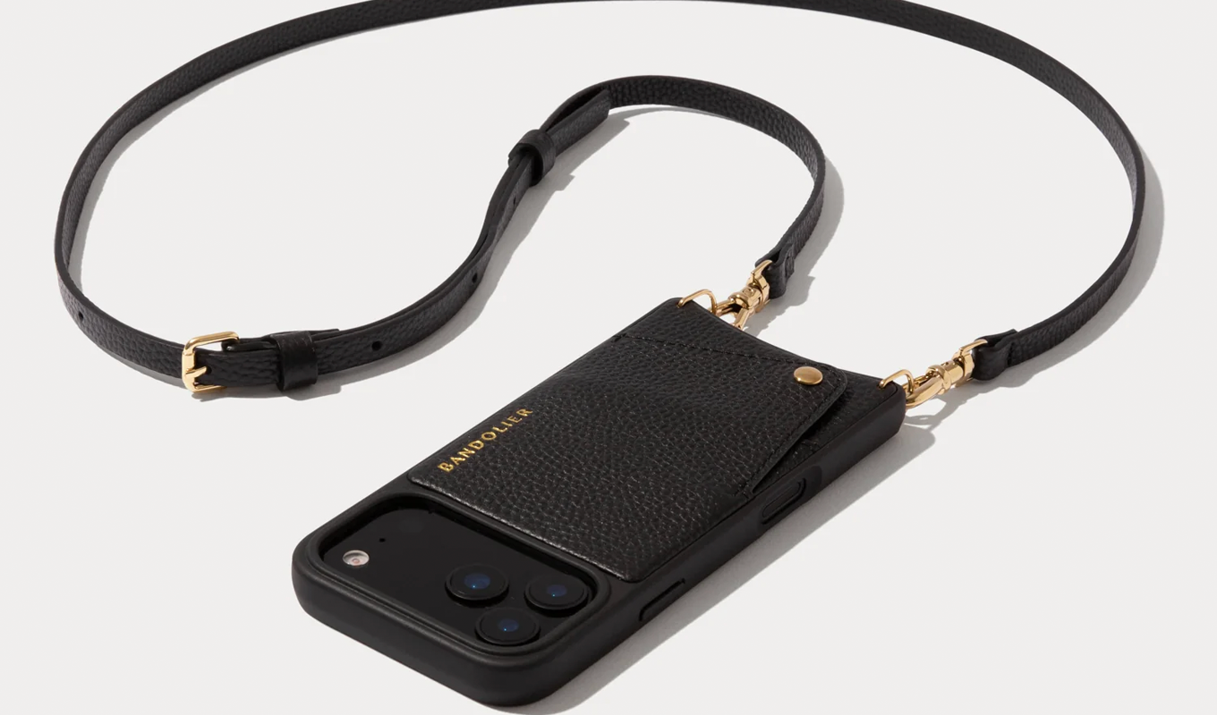 Best Cyber Monday Sales 2025: Black Leather Bandolier Emma Phone Case