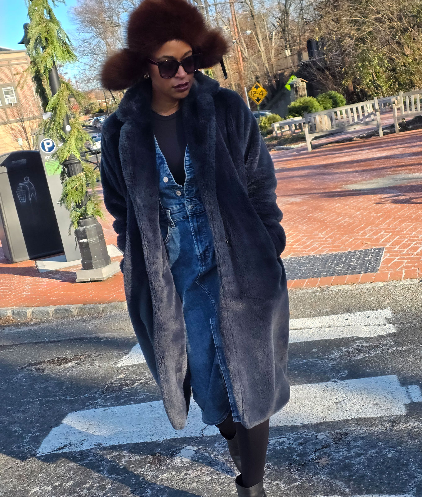 fashion editor cold weather dressing: monochromatic texture play