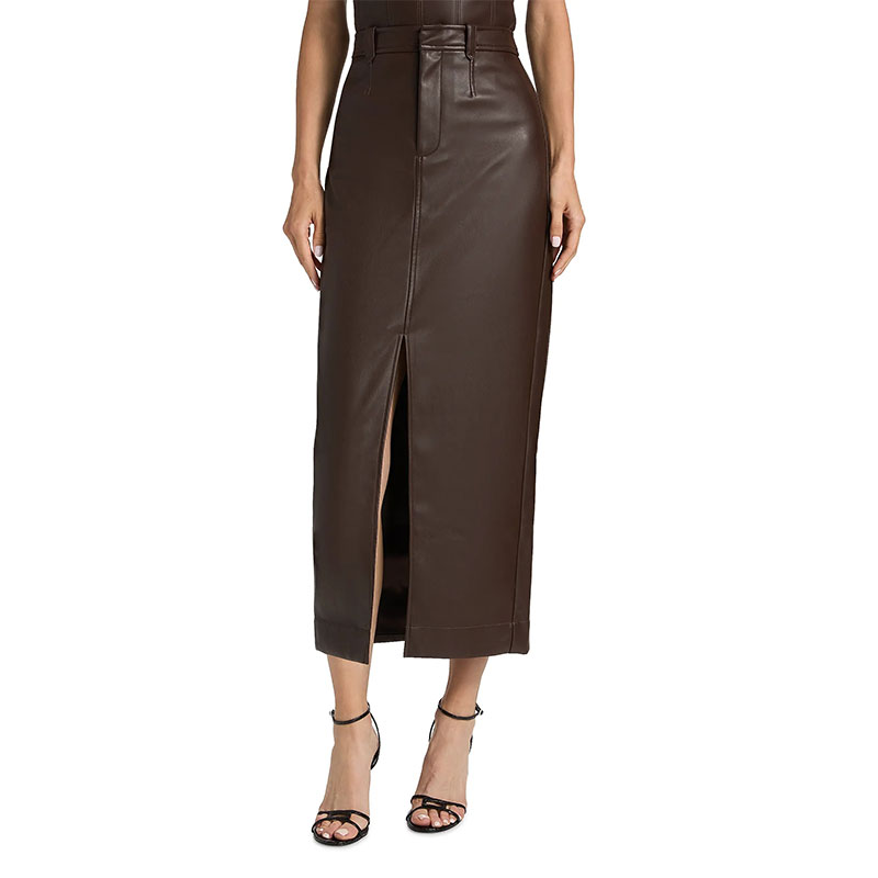 fashion editor cold weather dressing toccin leather skirt