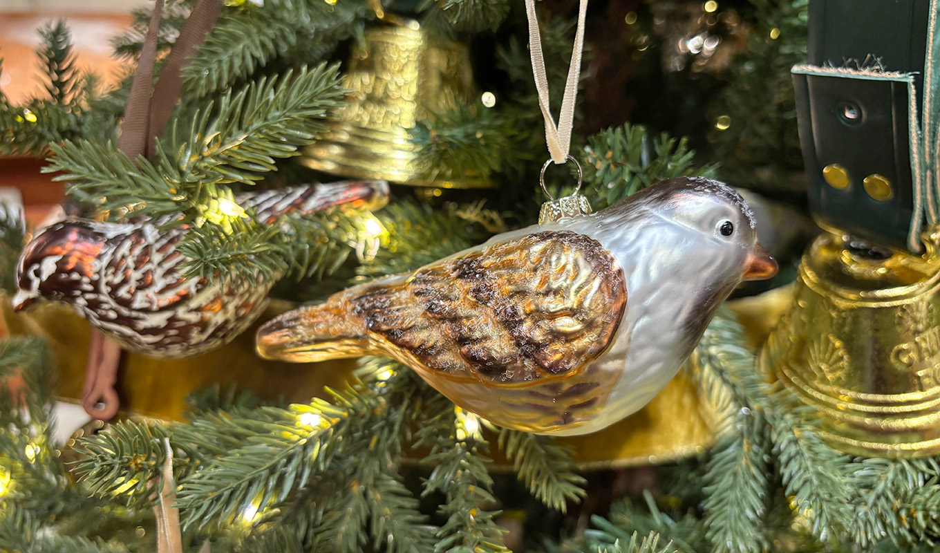 French Christmas style: Bird Ornament
