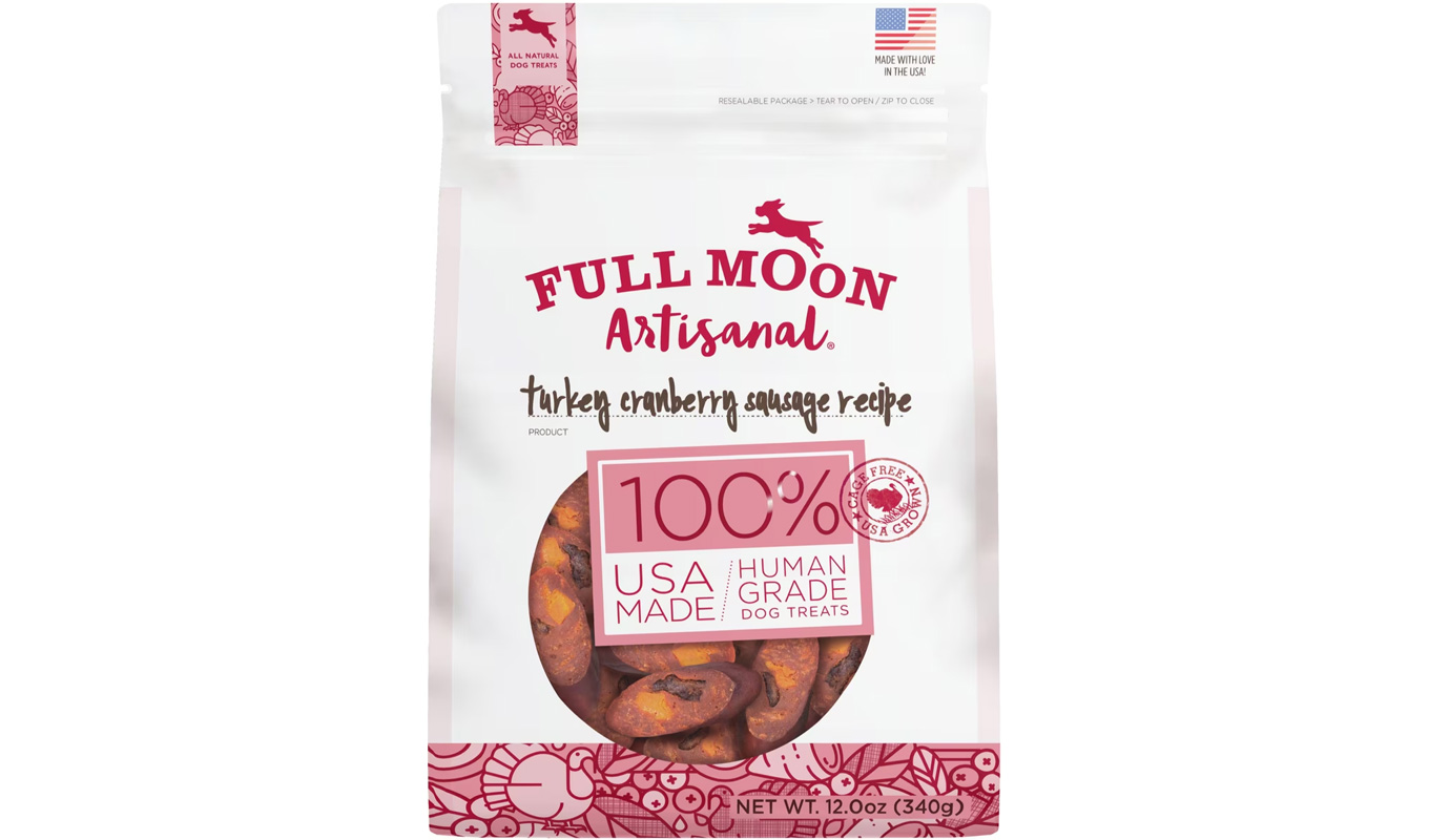 gifts for dogs full moon turkey cranberry sausage treats
