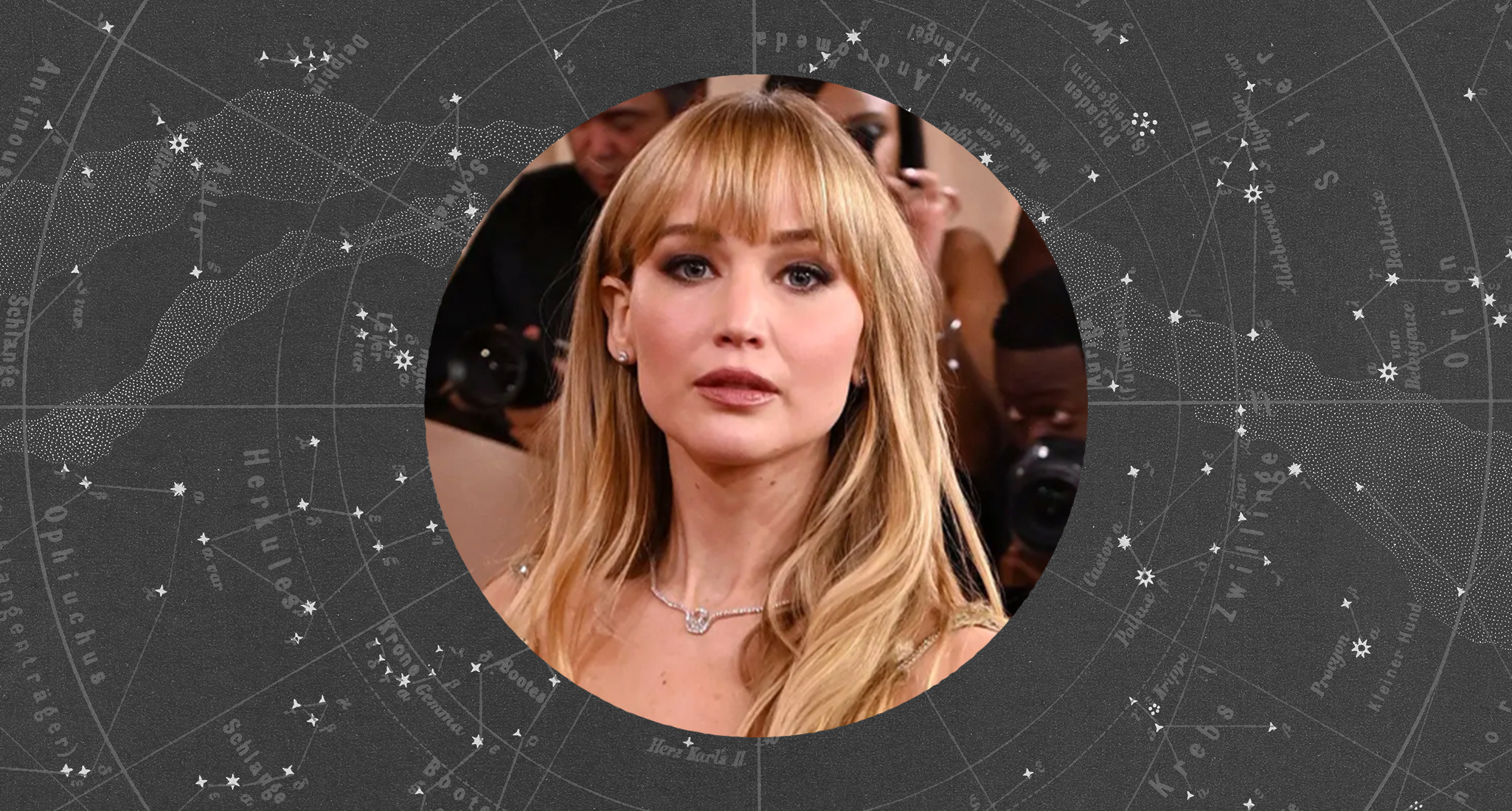 jennifer lawrence at golden globes and horoscopes for that week