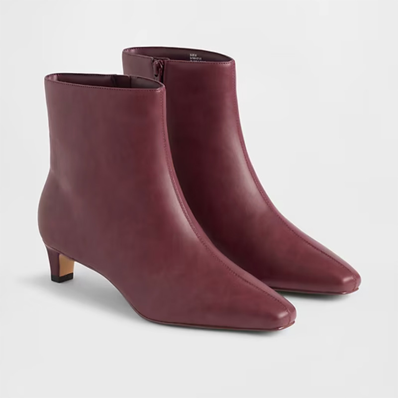 how to wear ankle boots with short lets gap kitten heel