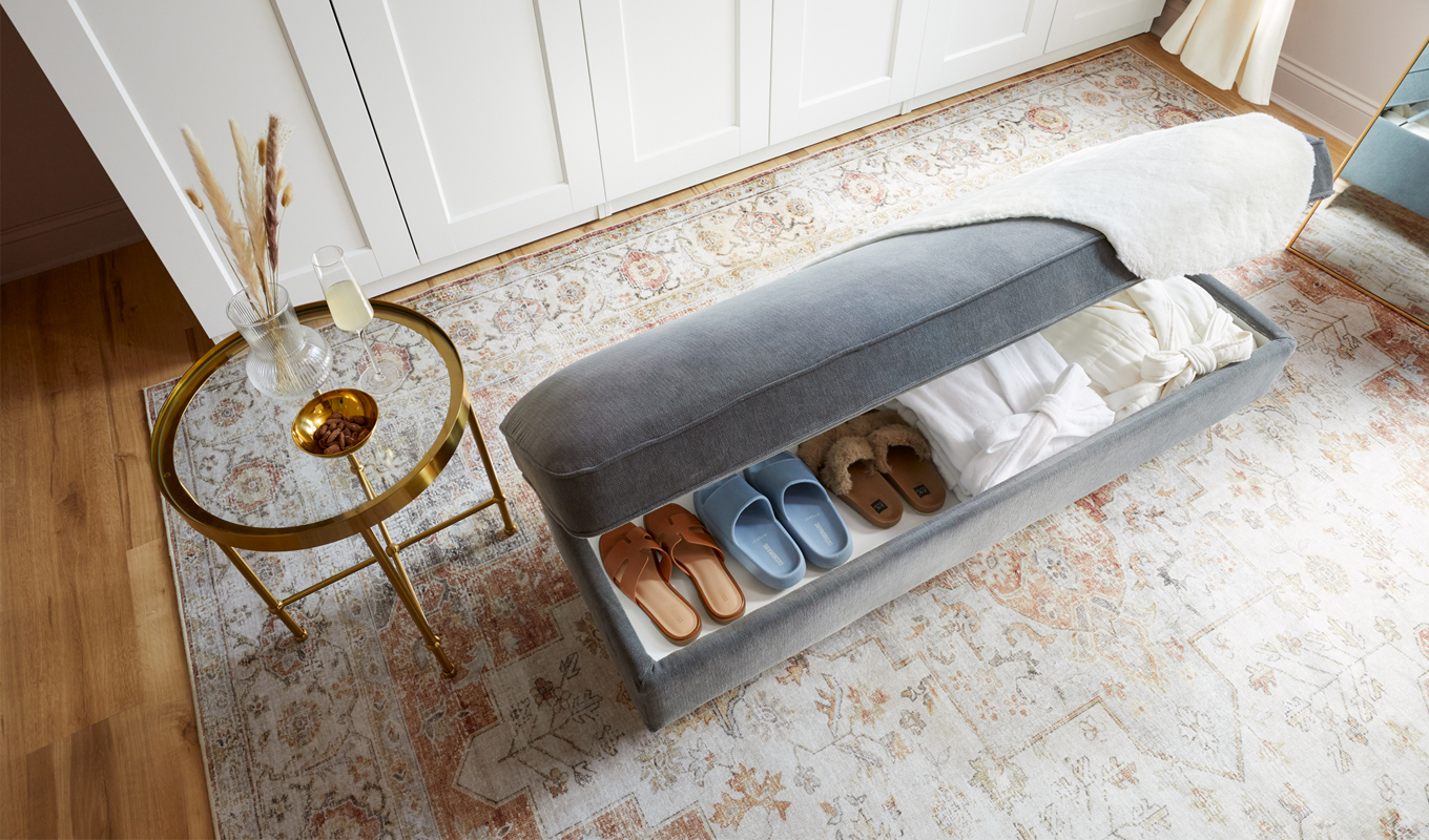 ikea dressing area makeover bench