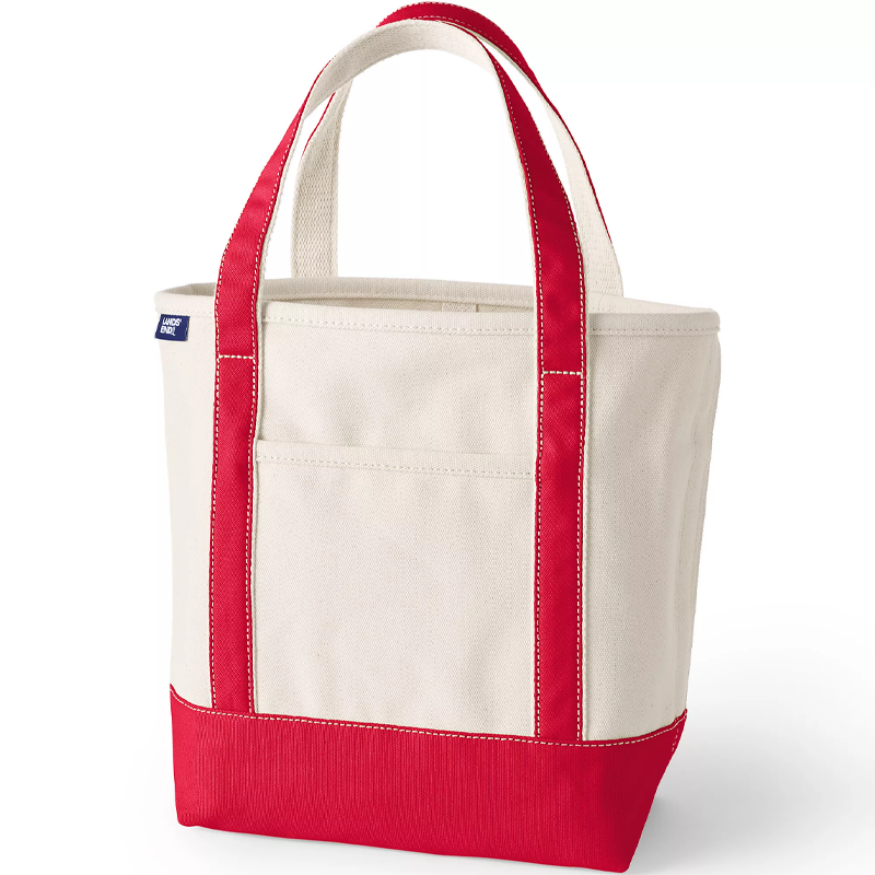 lands end canvas tote analog bag gift