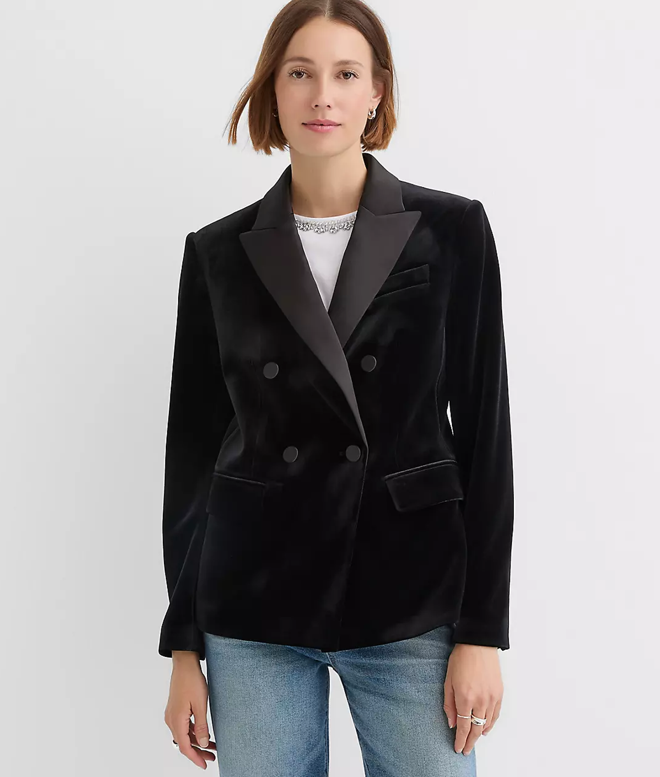 loft velvet tuxedo jacket