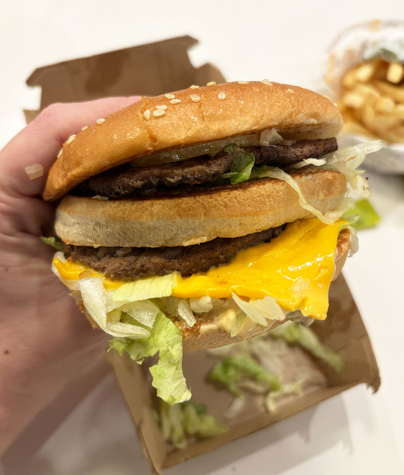 mcdonald's grinch meal review: big mac