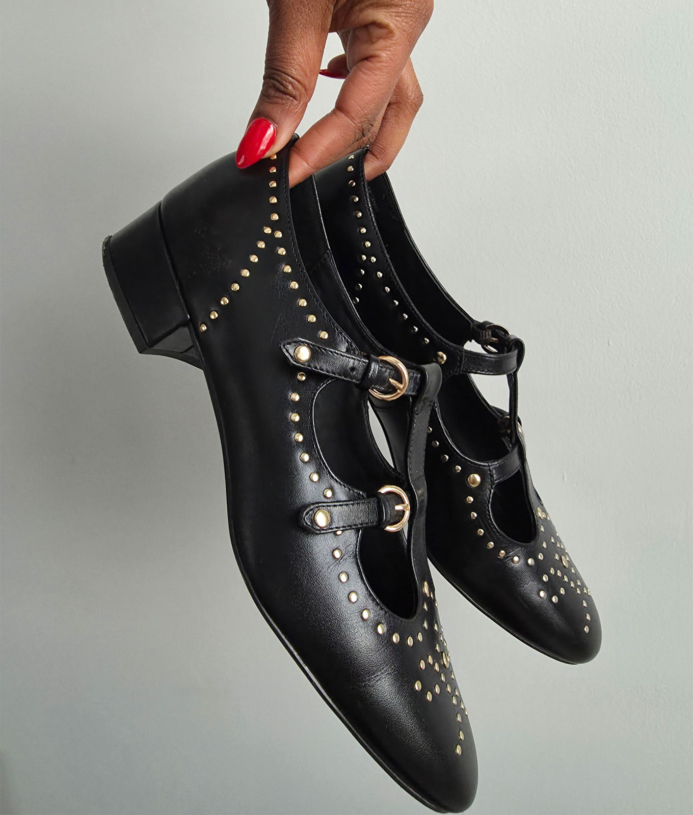 studded mary janes