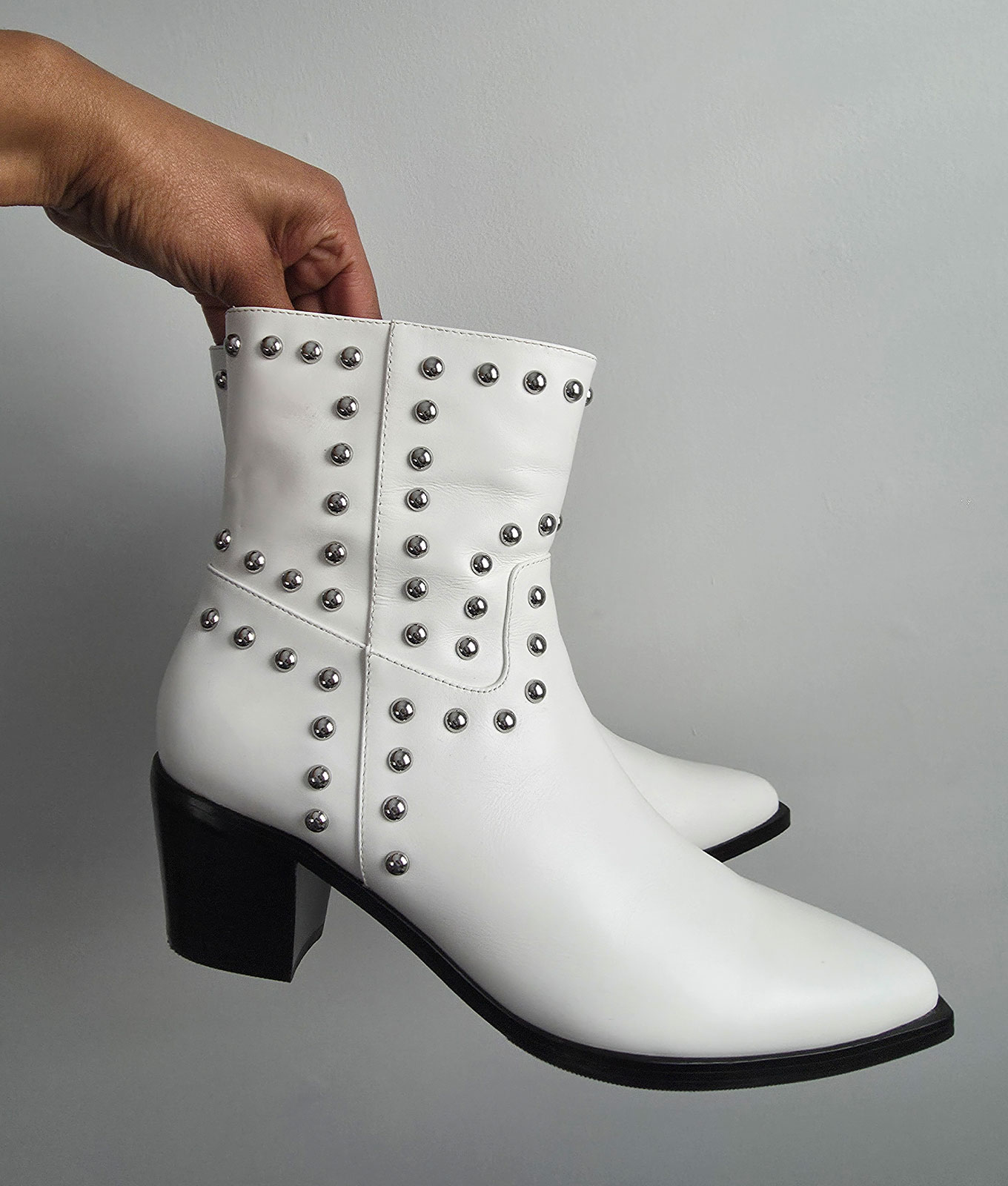 studded ankle boots