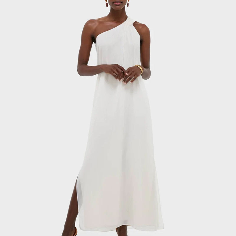 stylishcharacters whiteoneshouldergown