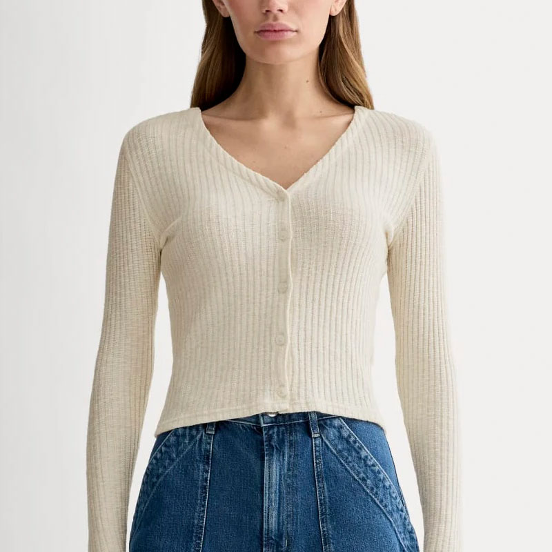 stylishcharacters whiteribbedcardigan