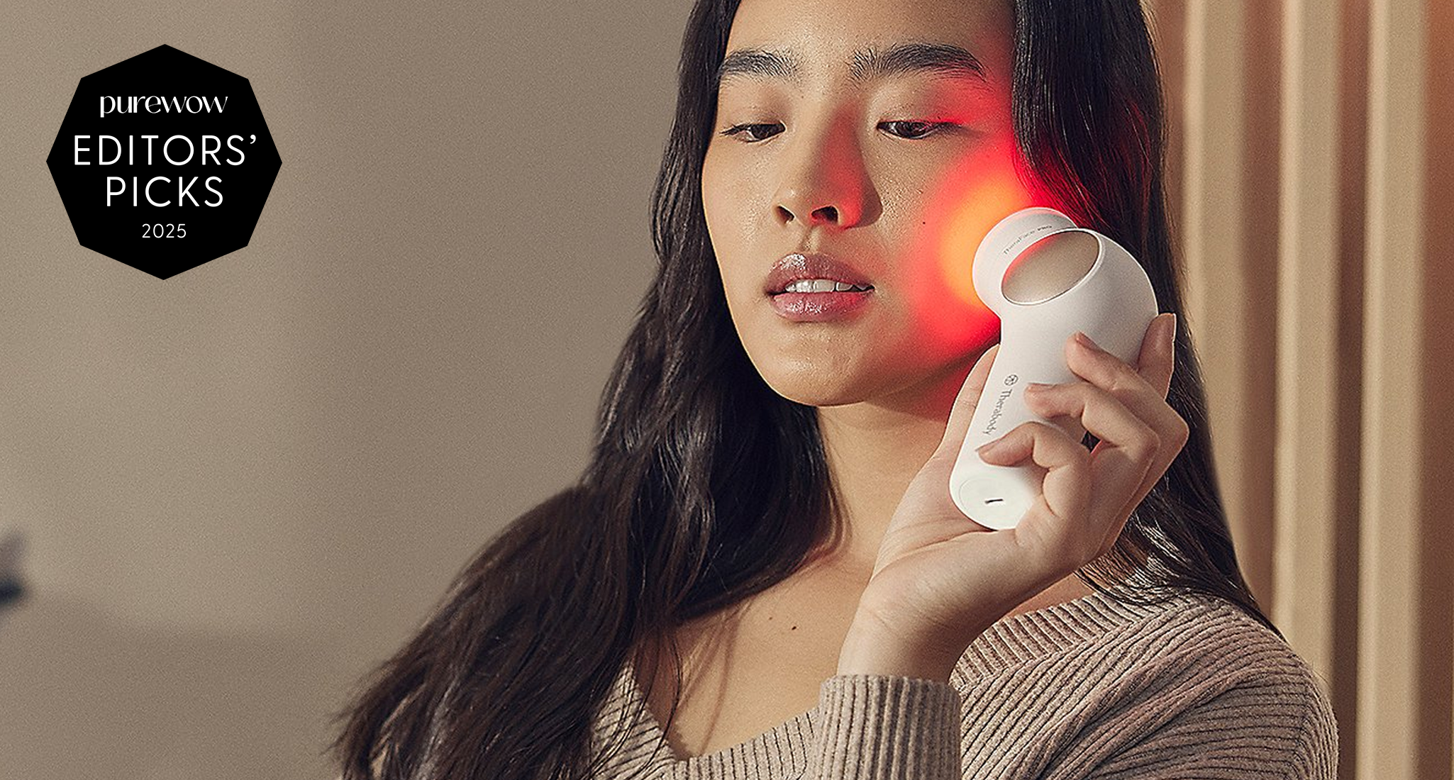 TheraFace Pro QVC Sale: Woman using the TheraFace Pro on her face