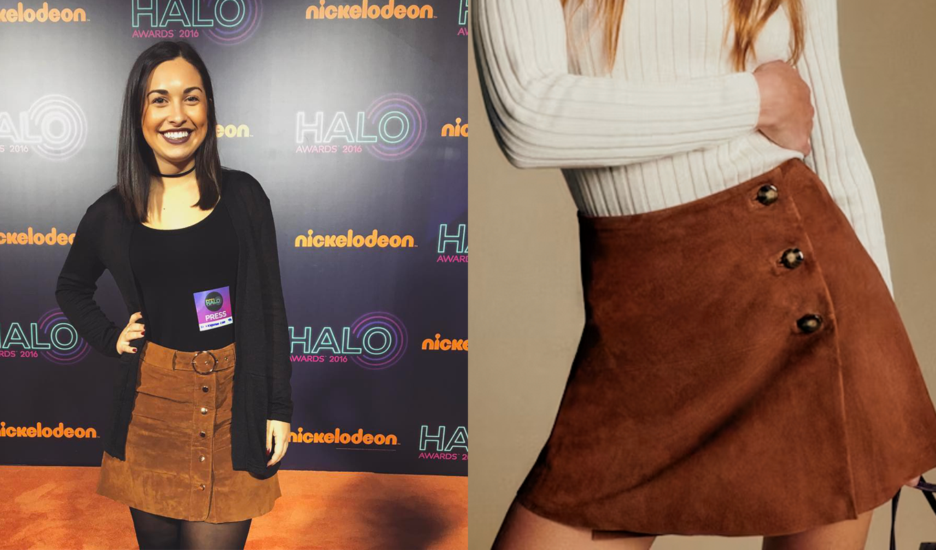 2016fashion emily suedeskirt