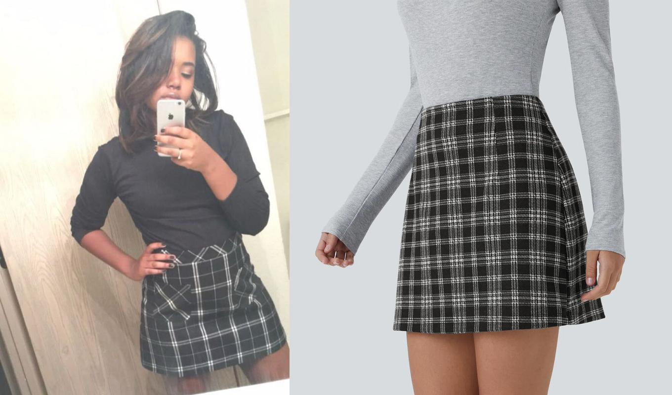 2016fashion jada plaidskirt