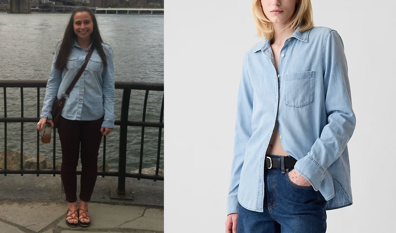 2016fashion pam chambrayshirt